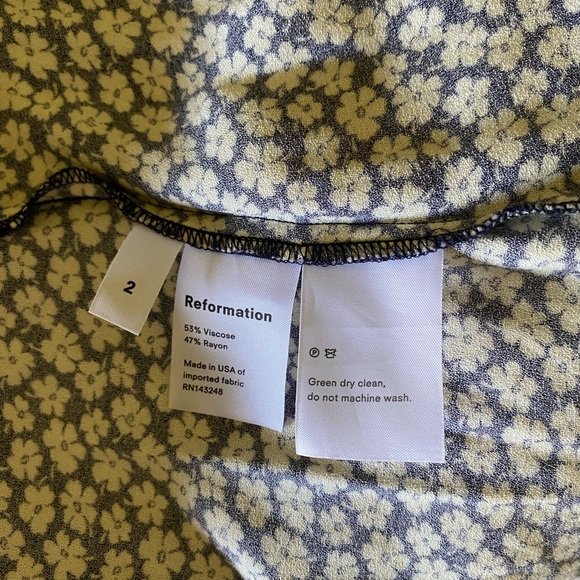 Reformation Crimini Dress Floral with Slit - Picture 8 of 8